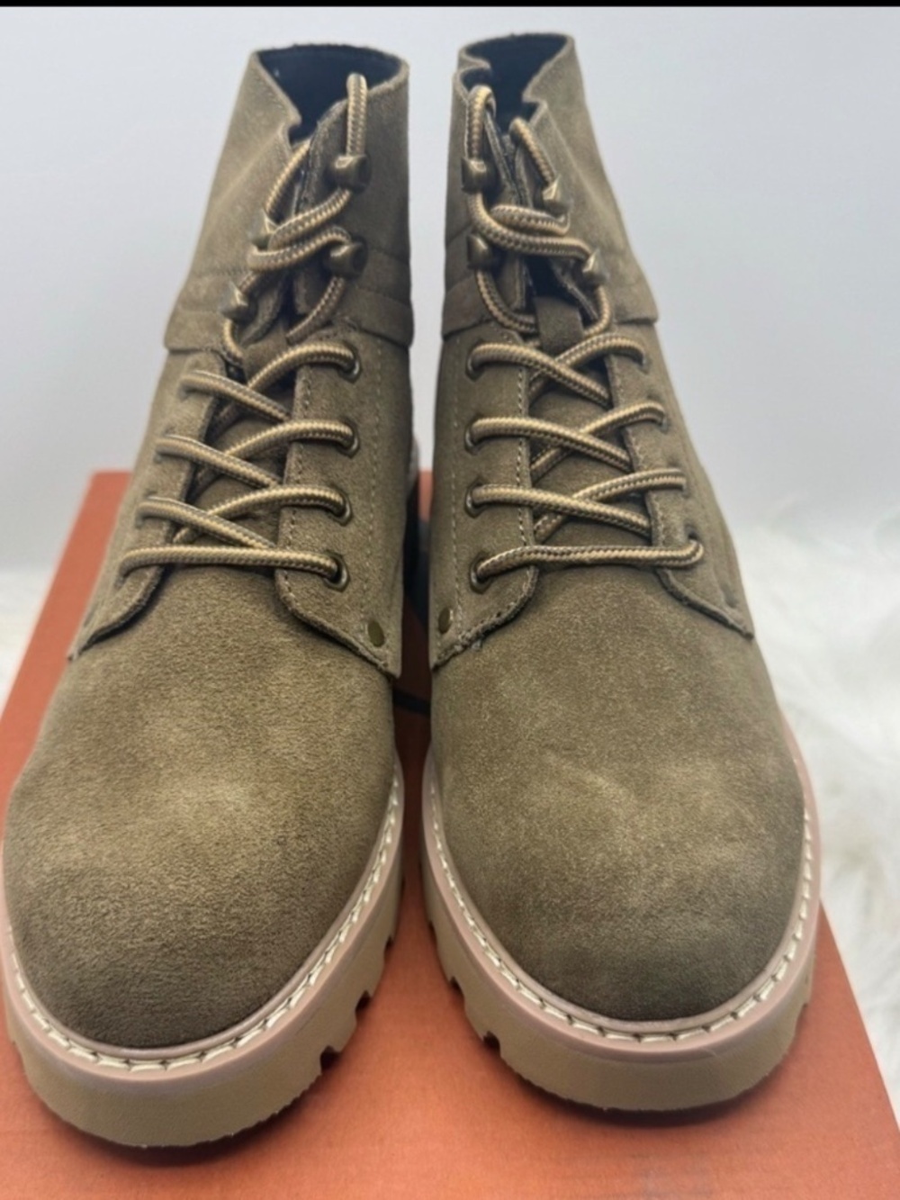 Propet Dakota Olive Suede Lace-Up Ankle Boots Women’s Size 6.5 Wid - Picture 6 of 7